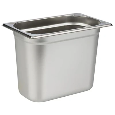 Image de APS 81408 Récipient GN 1/4, acier inoxydable gastronorme, dimensions 265 x 160 mm/hauteur 200 mm/volume 5,5 litres