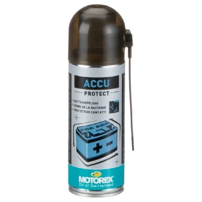 Image de MOTOREX Accu Protect 7611197163923 Graisse pour cosses de batterie 200ml haute protection contre la corrosion, anti pluie aérosol