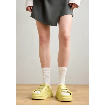 Image de UGG Goldenglow Slide Mules à talons, Femme, Taille: 38, Light green Imitation cuir/textile