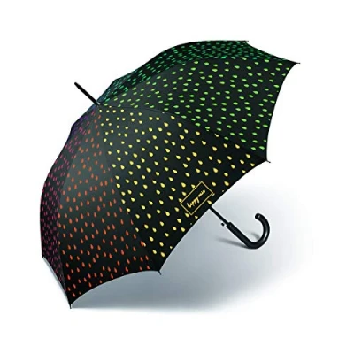 Image de Happy Rain Long AC Watererreactive Parapluie automatique 41100 Changement de couleur en cas d&#039;humidité, Noir , Taille unique