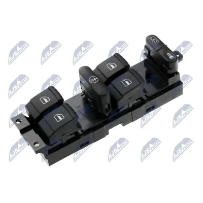 Image de NTY EWS SK 005 Interrupteur, verrouilage des portières SKODA: Fabia I 5 portes, Octavia Superb Berline