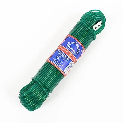 Image de EVERLASTO Wyercentor Corde à Linge colorée avec Noyau en Acier Vert 3,5 mm d&#039;épaisseur 20 m