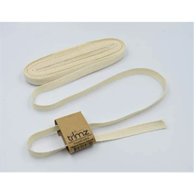 Image de Trimz Ruban à chevrons 100% coton, naturel, 10 mm x m