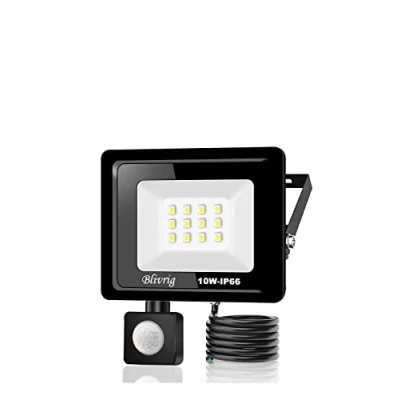 Image de Blivrig 10W Projecteur LED détecteur de mouvement,1000LM exterieur Avec Detecteur Blanc Froid (6000K) Imperméable IP66 sécurité pour, garage, couloir