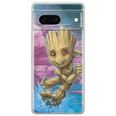 Image de ERT GROUP Coque de téléphone Portable pour Google Pixel 7 Original et sous Licence Officielle Marvel Motif Groot 001 Parfaitement adapté à la Forme du Portable, en TPU