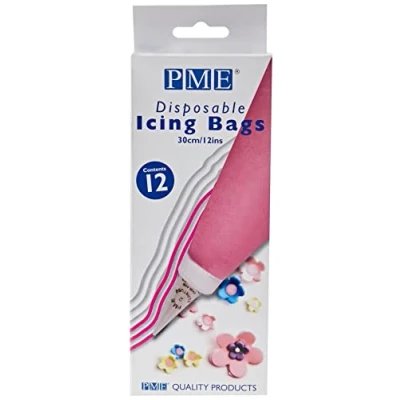 Image de PME IB1022 Lot de 12 Poches à Douille Jetables, Plastique, Transparent, 20 x 0.1 30 cmIB1022