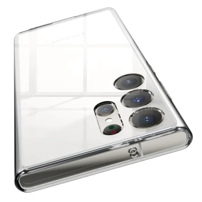 Image de elago Coque Hybride Transparente Compatible avec Samsung Galaxy S23 Ultra Étui TPU + Polycarbonate, Jaunissement Réduit, Découpes Précises Appareil Photo, Couverture Pare Chocs (Transparent)