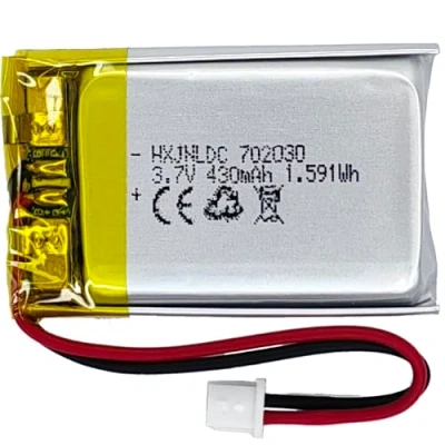 Image de DC 3.7v 430mah 702030 Batterie Rechargeable au Lithium Polymère pour 3.7 5v électronique avec intégrée 2 Fils et lumière LED