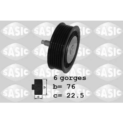 Image de SASIC 1624058 Galet Enrouleur RENAULT: CLIO 2, 3, Kangoo II Express, DACIA: Duster SUV, Lodgy, SANDERO MERCEDES BENZ: Classe B, A