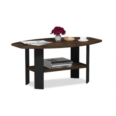 Image de Furinno Simple design Tables Basses, Bois, Taille Unique, Composite, Columbia Noyer/Noir, One Size