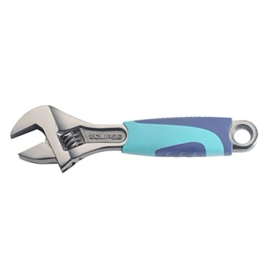 Image de ECLIPSE ADJW6 Clé à molette poignée ergonomique, Gris, 6&quot;