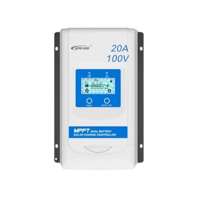 Image de EPEVER® MPPT DR2210N DuoRacer Régulateur de charge solaire 20 A pour 2 batteries 12 V/24 V Auto work, PV 100