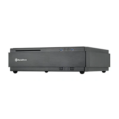 Image de SilverStone SST ML07B Milo Boîtier PC Slim HTPC Mini ITX , noir