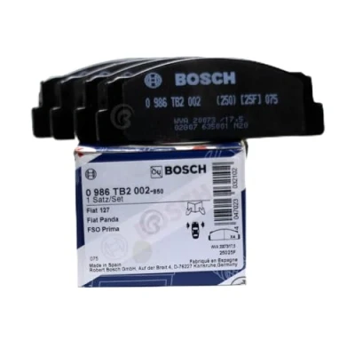 Image de BOSCH 0 986 TB2 002 Jeu de plaquettes frein Low Metallic contact signal d&#039;usure exclu FIAT: Panda I 3/5 portes, X 1/9, 127 portes