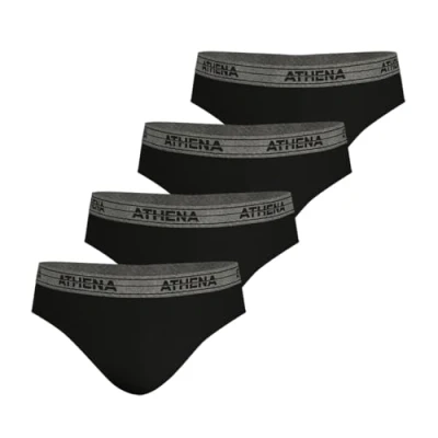 Image de Athena Homme Basic Coton Ld30 Slip, Noir (Black), 3XL EU