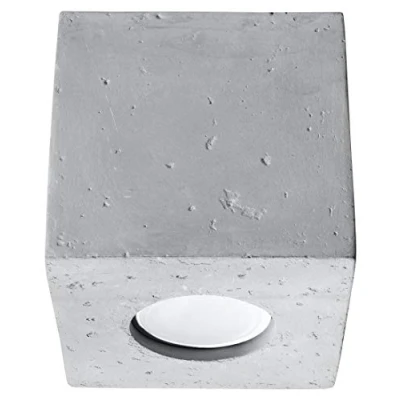 Image de SOLLUX lighting Lampe led béton gris 10x10x10