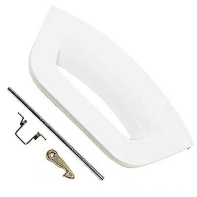 Image de SPARES2GO Blanc Kit Poignée de Porte compatible avec Hotpoint Machine à Laver