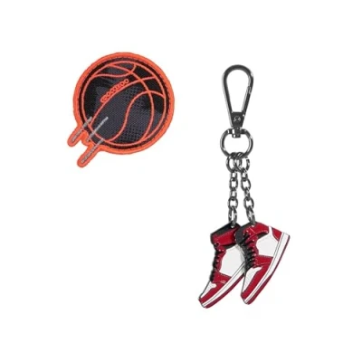 Image de coocazoo Colour Up Jump &amp; Dunk Ensemble Pendentif et Patch Velcro pour Sac à Dos d&#039;écolier Mate, Joker Porter, Motif Pendentif, Interchangeable Individuel, partir de la 3e Classe