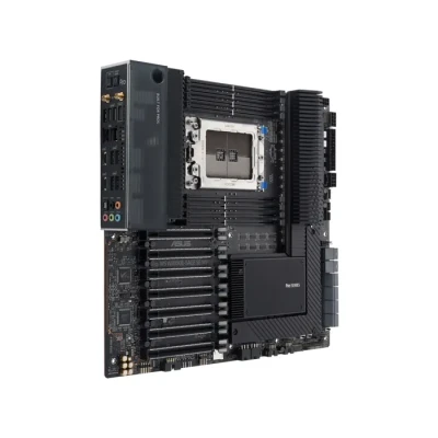 Image de ASUS PRO WS WRX80E SAGE SE WIFI II Carte mère AMD WRX80 Ryzen Threadripper ATX (Intel dual 10G LAN, USB 3.2 Gen 2x2 Type C, 7 x PCIe 4.0, 3 M.2 2 U.2, 6E)