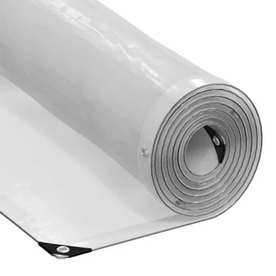 Image de vidaXL bâche transparente avec œillets 4x10 m polyéthylène, claire, claire résistante, en plastique 4018522