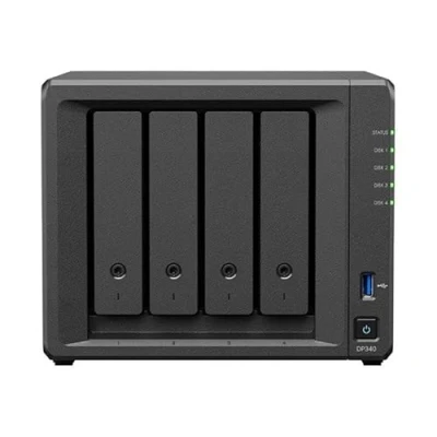Image de Appareil de stockage SYNOLOGY DP340 ActiveProtect 4 x 8 To HDD 2 400 Go SSD 16 RAM AMD R1600