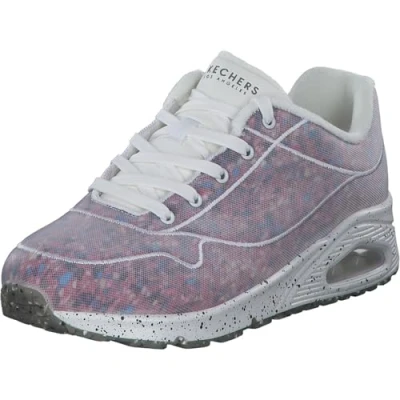 Image de Skechers Sport UNO Baskets basses, Femme, Taille: 37, White recycled mono mesh/multi colored foam trim Matière synthétique