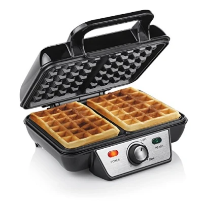 Image de Gaufrier Tristar WF 2195 Noir, Acier Inoxydable 2 gaufres 1 000 W