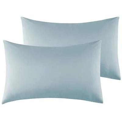 Image de Taies d&#039;oreiller Microfibre Vert 40x70cm Lot de 2, Housse Coussin avec la Fermeture à Enveloppe