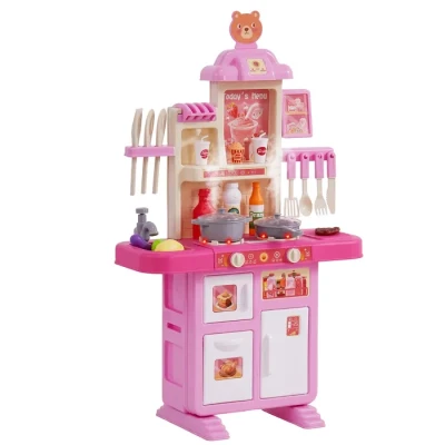 Image de Cuisine pour Enfants VEVOR Ensemble Tout petits avec Pulvérisation Simulée 48PCS D&#039;âge Préscolaire
