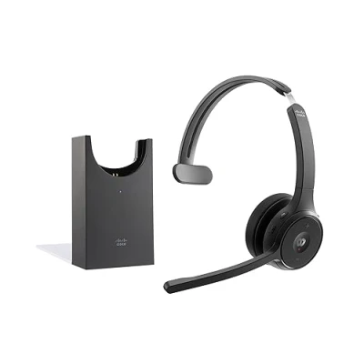 Image de Cisco HS WL 721 BUNAS C écouteur/casque Sans fil Arceau Bureau/Centre d&#039;appels Bluetooth Socle de chargement Noir Neuf