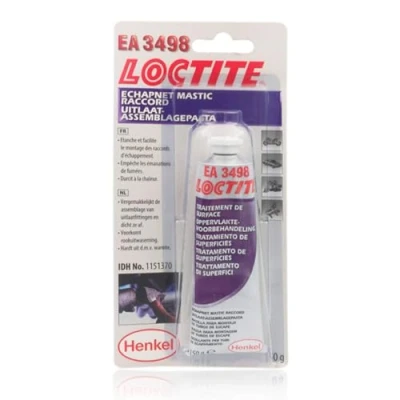 Image de Loctite EA 3498 mastic pour étancheité et montage de pot d&#039;échappement résiste jusqu&#039;à 800 C tube 150 gr, BLANC