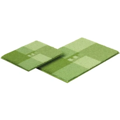 Image de Linea Due MERKUR Tapis de Bain, Polyacrylique Supersoft, Vert, 40x50+50x80 cm