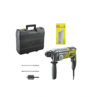 Image de Pack Marteau perforateur RYOBI SDSPlus 680 W RSDS680 KA2 Kit 3 forets plus 2 burins SDS+ RAKSP05