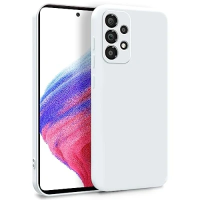 Image de MyGadget Coque pour Samsung Galaxy A53 5G Case TPU Souple &amp; Soft avec Doublure Microfibre Cover Protection Extra Fine Légère Blanc