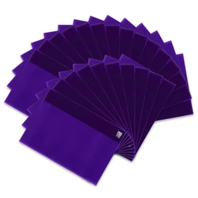 Image de Oxford Couverture pour Notebook, Souple et Lavable Notebooks A4, Violet transparent, 25 unités