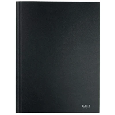 Image de Leitz Chemise Plate A4 en Carton, Capacité 250 Feuilles, 100% Recyclable, Écologique, Recycle, Noir, 39040095