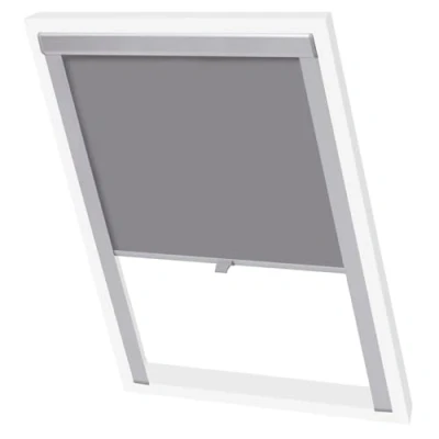 Image de vidaXL Store Occultant Roulant Plissé Gris MK04 Auvent de Fenêtre Rideau