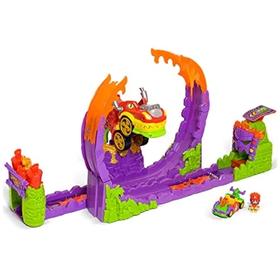 Image de T Racers Dragon Loop Looping Dragon, Pilote et Voiture Exclusive, Piste de Jouet