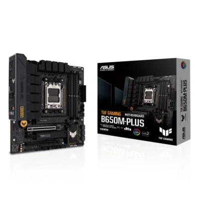 Image de ASUS TUF gaming B650M PLUS Carte mère AMD Ryzen AM5 Micro ATX (14 phases d&#039;alimentation, PCIe 5.0 M.2 support, DDR5, 2.5 Gb Ethernet, USB4, Aura Sync RGB)