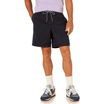 Image de Amazon Essentials Short De Marche avec Entrejambe 20,3 cm Et Cordon Serrage, Coupe Décontractée (Disponible en Grandes Tailles) Homme, Noir, XL