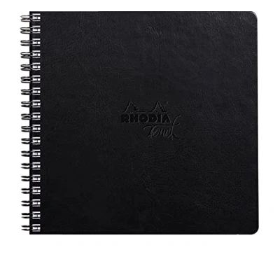 Image de RHODIA TOUCH 116185C Carnet rigide Mixed Media Book 21 x cm papier multi techniques Clairefontaine Paint&#039;On extra blanc 250 g/m² 40 pages non microperforées Reliure intégrale