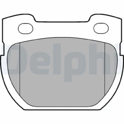 Image de DELPHI LP777 Jeu de plaquettes frein non préparé pour indicateur d&#039;usure avec tôle anti bruit sans accessoires LAND ROVER: Defender SUV