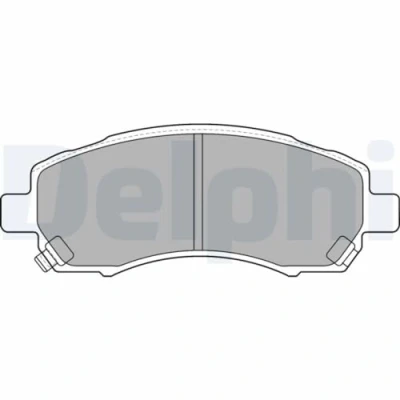 Image de DELPHI LP1545 Jeu de plaquettes frein avec indicateur d&#039;usure tôle anti bruit accessoires SUBARU: Impreza II Break, I Berline