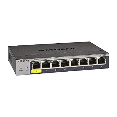 Image de NETGEAR GS108T Switch 8 ports Gigabit manageable Niv.2