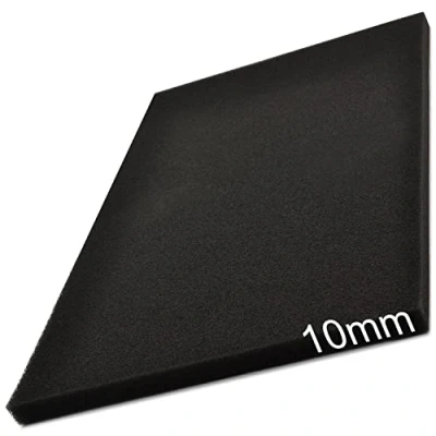 Image de Easyboost Mousse de Filtre à air 10mm d&#039;épaisseur 28x15cm Universelle découper pour Scooter Moto Quad Tondeuse Débroussailleuse Motoculteur Tronçonneuse Filtration Boite