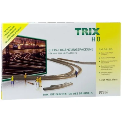 Image de Märklin Trix Grand kit complémentaire de Voie élargir différents Packs démarrage, 62900, Piste H0, 54.8 x 33.4 4.2 cm