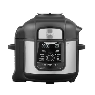 Image de Multicuiseur Ninja Foodi MAX, Air Fryer, 9 en 1, 7,5L, fonctions de cuisson, Cuisson sous pression, Friture à l&#039;air, lente, Gril et plus encore Acier brossé noir, OP500EU