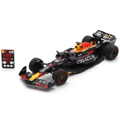 Image de Spark 1/43 Oracle Red Bull Racing F1 RB19#1 Gagnant du GP de Belgique 2023 avec M. Verstappen/Pit Board