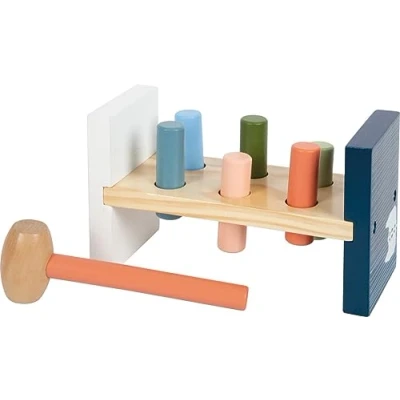 Image de small foot Banc à marteler « Arctic », en Bois certifié FSC 100%, partir de 1 an, 12452, Multicolore, Petit