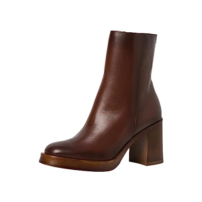 Image de Tamaris Bottines à talons hauts, Femme, Taille: 40, Cognac Cuir